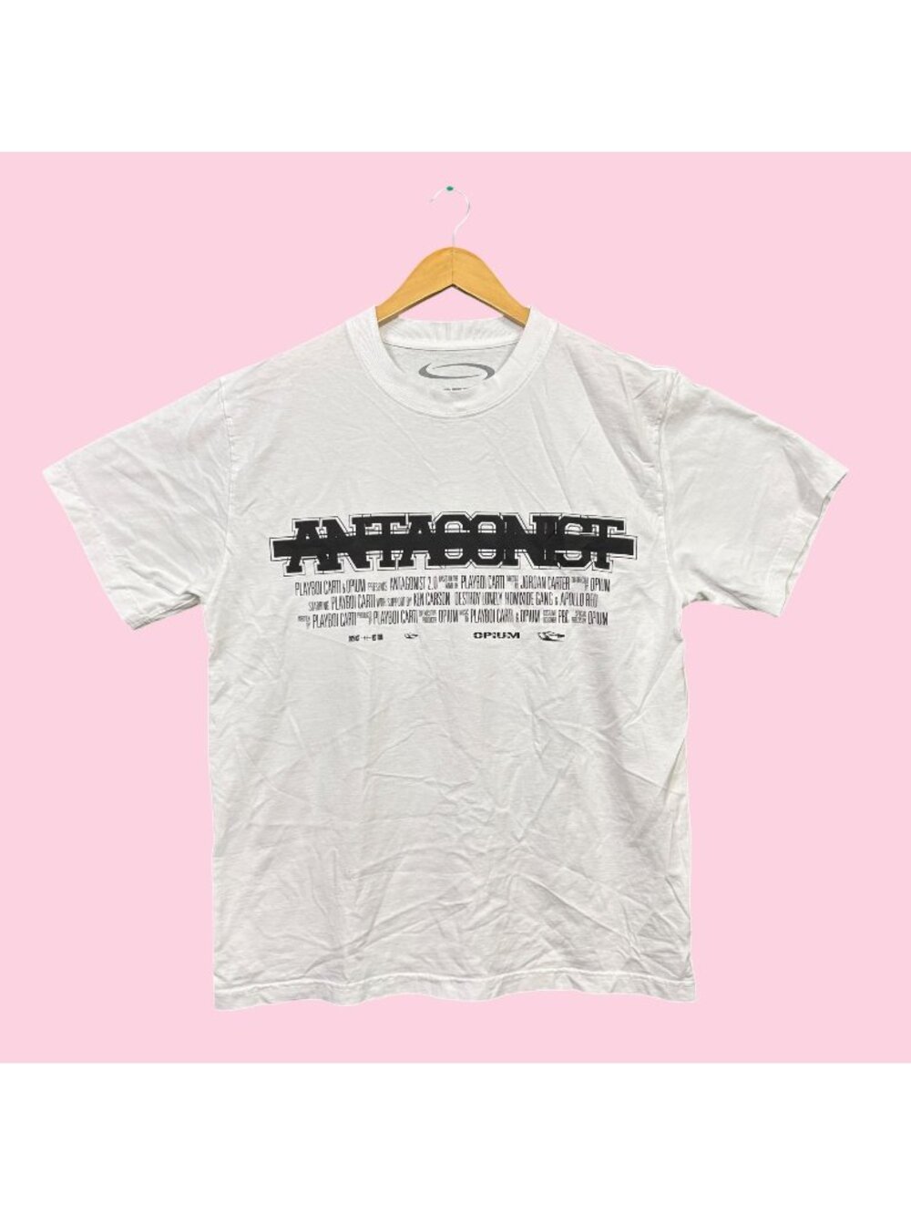 Playboi Carti Antagonist 2.0 Double Zero Hip-Hop Tee L